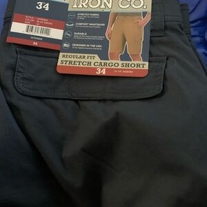 Iron Co. Black Cargo Shorts